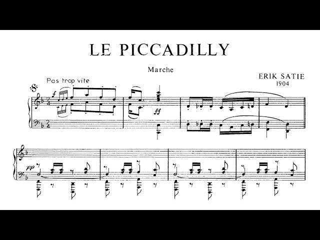 Satie - Le Piccadilly : Jean-Yves Thibaudet, piano