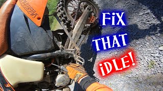 Adjusting the idle! KTM 300 XC-W