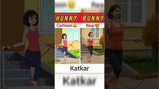 hunny Bunny character in real life🤩 #reallifecartoon #hunny #bunny #hunnybunnykazolmal