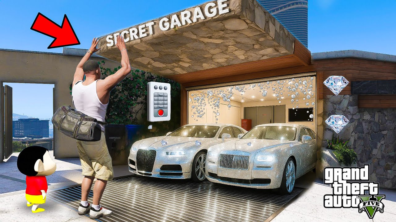 Franklin & Shinchan Found The Most ULTIMATE SECRET GARAGE In His House | GTA 5 Telugu