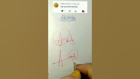 Akshita name Signature ✍️ in 3 different styles😃#shorts #youtubeshorts