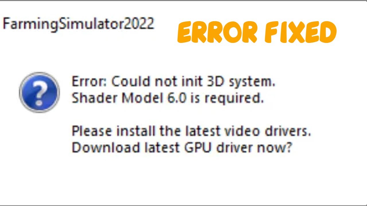 Shader model 6.6 support not detected. Farm Error.