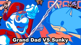 Grand Dad Vs Sunky (Nourishing Blood Cover) - Mario Madness V2 FNF