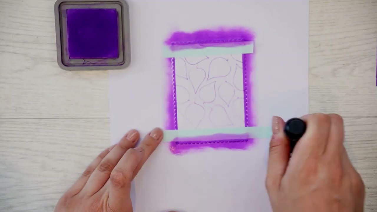 Техника водяного тиснения с использованием цвета (1267)