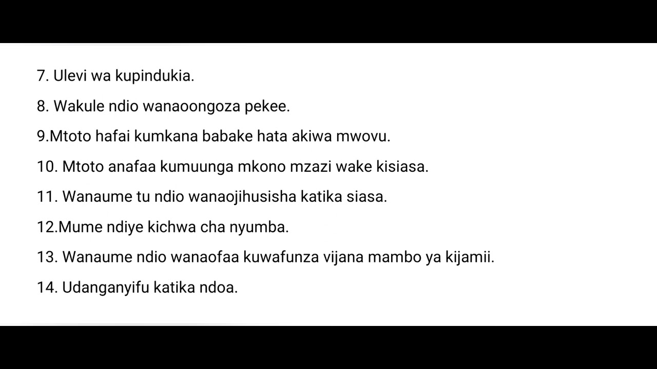 UCHAMBUZI WA NGUU ZA JADI// UFAAFU WA ANWANI YA NGUU ZA JADI //K.C.S.E. REVISION, MASWALI NA MAJIBU