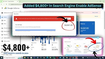 This Month Added $4,800+ In Search Engine Enable AdSense Account
