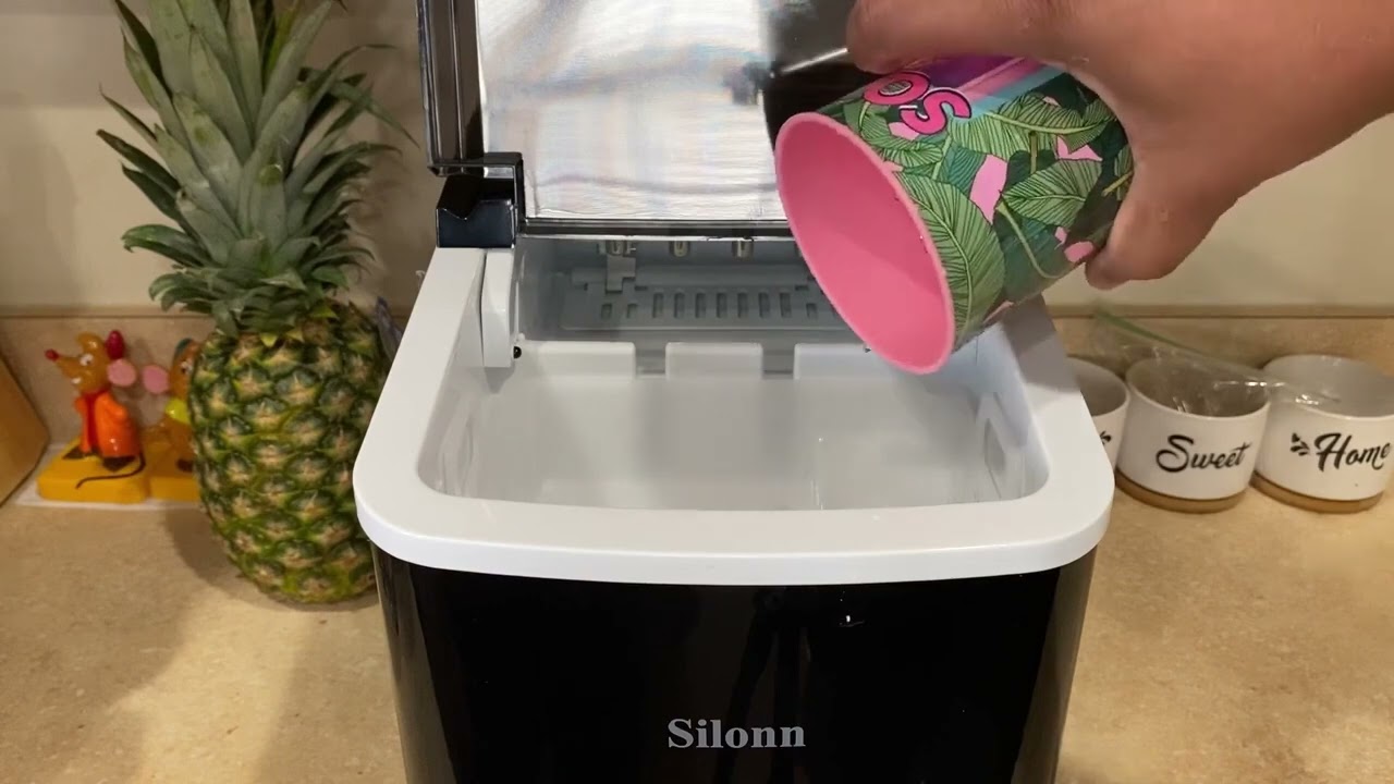 Silonn Countertop Ice Maker - Self-Cleaning Ice Machine with Ice Scoop  Review 