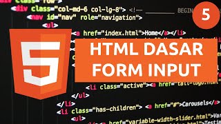 Belajar HTML Dasar - Form Input Untuk Text