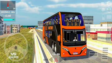 Double Decker Bus Drive in Brazil | Direction Road Simulator 2020 Android Gameplay
