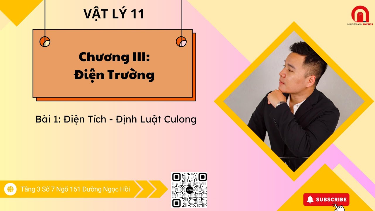 [VẬT LÝ 11] CHƯƠNG III: Điện Trường| Bài 1: Điện Tích - Định Luật Culong