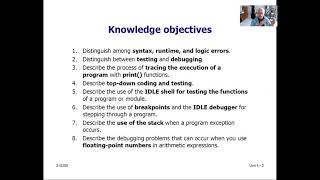 Programming Logic and Design (Python) Unit05