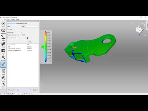 Inspection & Color Maps in Artec Studio 14 Rapid Scan 3D