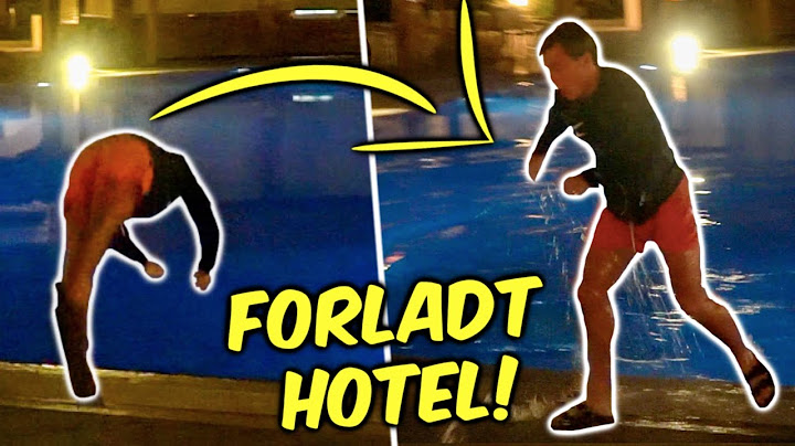 SNIGER OS IND PÅ HOTEL OG BADER I POOLEN OM NATTEN!