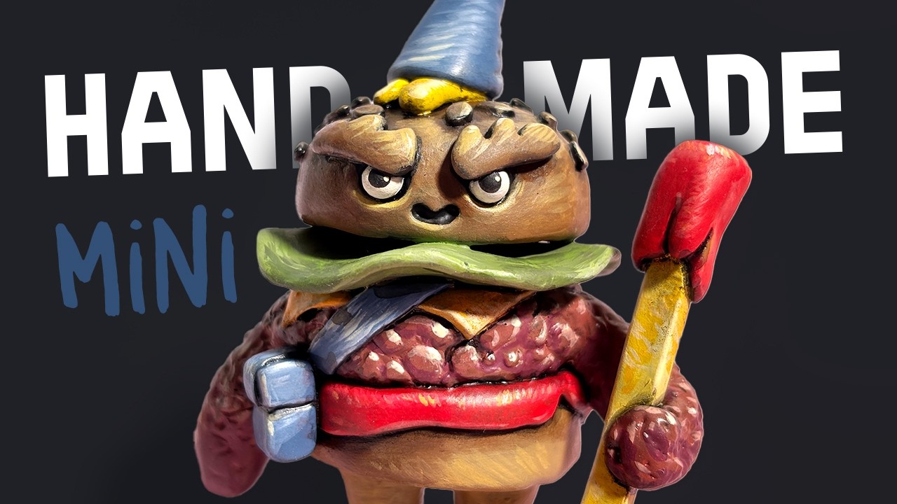 Sculpting a Burger Knight MINI from SCRATCH! // JunkDrawer Studio Ep 026