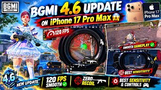     BGMI 4.6 Update on iPhone 17 Pro Max 😱 | 120 FPS Smooth Gameplay | Best Sensitivity screenshot 5