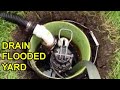 Empty Flooded Yard - Quick, Easy, Efficient Sump Pump Drainage System
