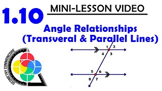 1.10 MINI-LESSON (Part B) - Angle Relationships with Parallel Lines & a Transversal