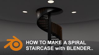 How to Make a Spiral Staircase with BlenderBIM.