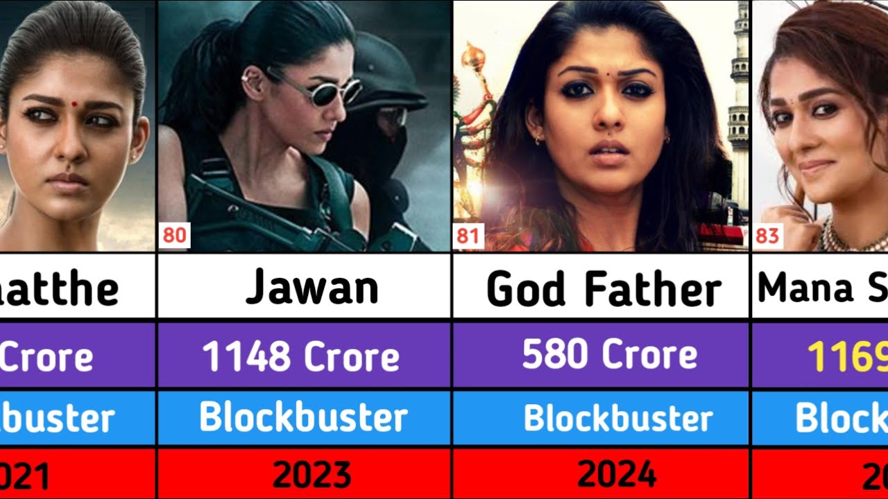 Nayanthara All Hits & Flops Movies | Mana Shankara Vara Prasad Garu | God Father | Toxic |