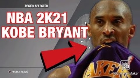 NBA PLAYER FACE CREATION! KOBE BRYANT NBA 2K21 FACE CREATION!
