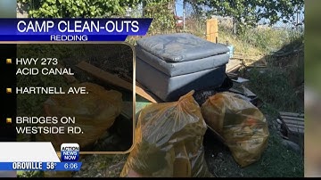 Community Work Program Officers clean up 30,000 pounds of trash from illegal encampments around