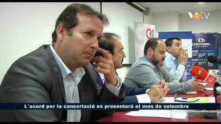 Votv - Lacord Per La Concertació Es Presentarà El Mes De Setembre