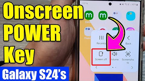 Galaxy S24/S24+ Ultra: How to Use the Onscreen Power Button (Easy Access!)