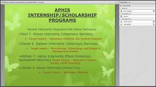 USDA APHIS Federal Hiring Process Recorded Webinar
