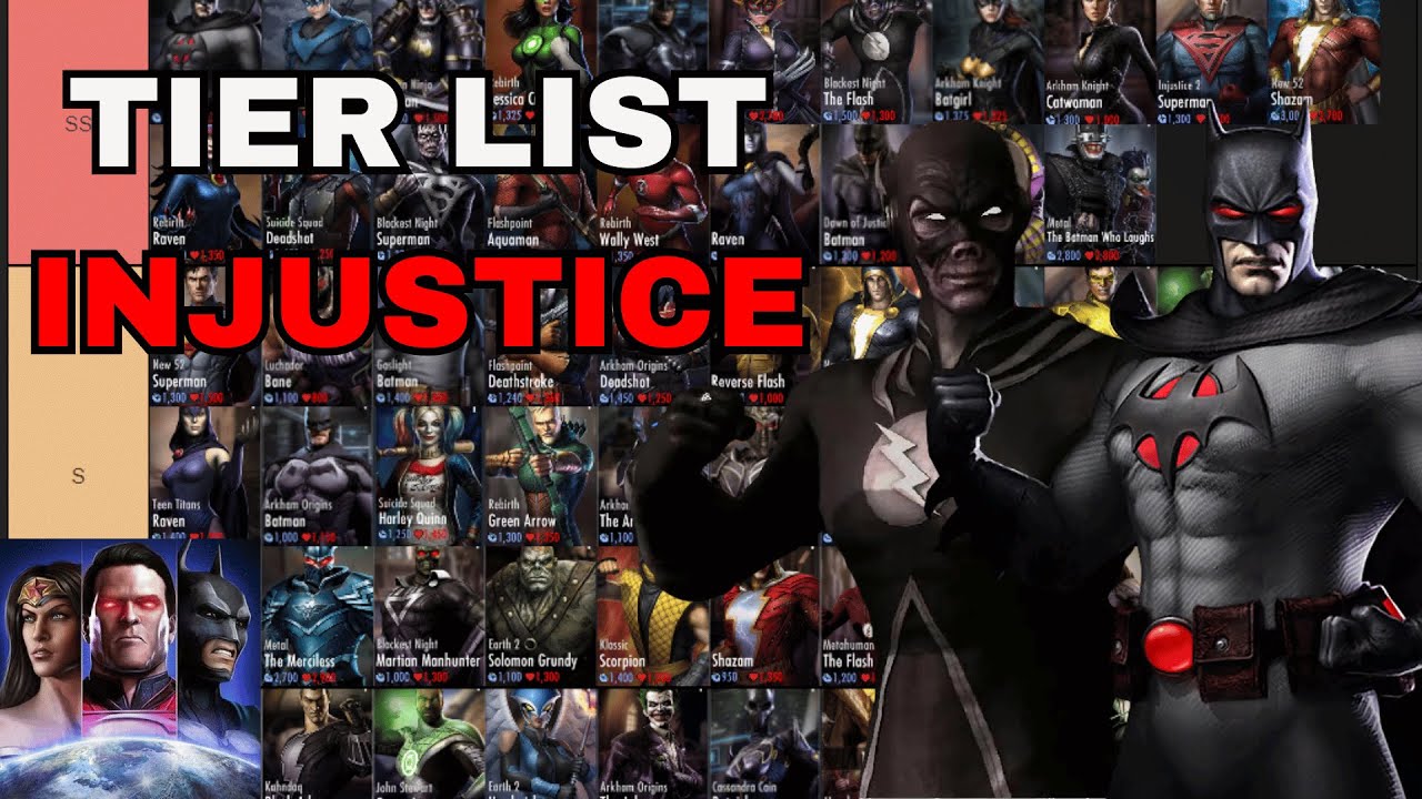 TIER LIST INJUSTICE (Injustice) YouTube