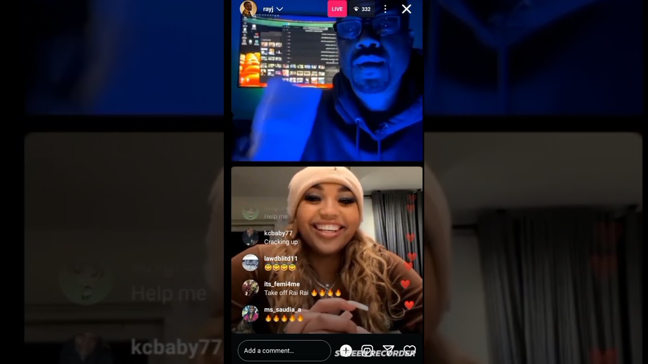 RAY JAY & BRANDY'S DAUGHTER INSTAGRAM LIVE ❤️⭕🥰 