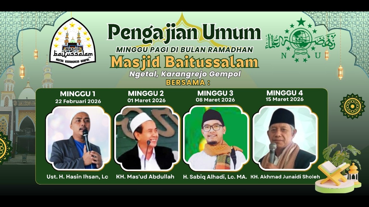 Pengajian Umum Minggu Pagi Ramadhan 1447 H