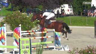 10.08. Oberderdingen: Großer Preis (1,40m) -- 1. Benjamin Wulschner/Diamant de Plaisir