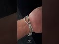 7.38ct Triple Row Graduated Diamond Tennis Bracelet | By Gem Jewelers Co