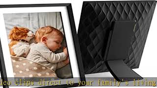 Nixplay 10.1 inch Touch Screen Smart Digital Picture Frame with WiFi (W10P) - Black Classic Matte -
