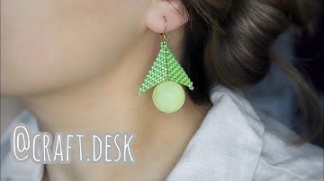 Warped Square/ Peyote Earrings/ How to read the pattern