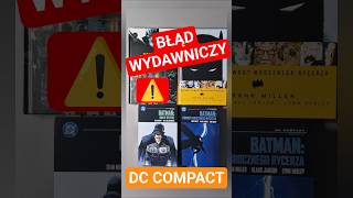 Wpadka w DC Compact: Egmont przeprasza za błąd w komiksach o Batmanie #batman #dccomics #egmont