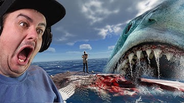 FIGHTING A MEGALODON | STRANDED DEEP PT 7