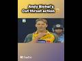 Andy Bichel S Cut Throat Action TVS Cup 2003 Match 8 India Vs Australia