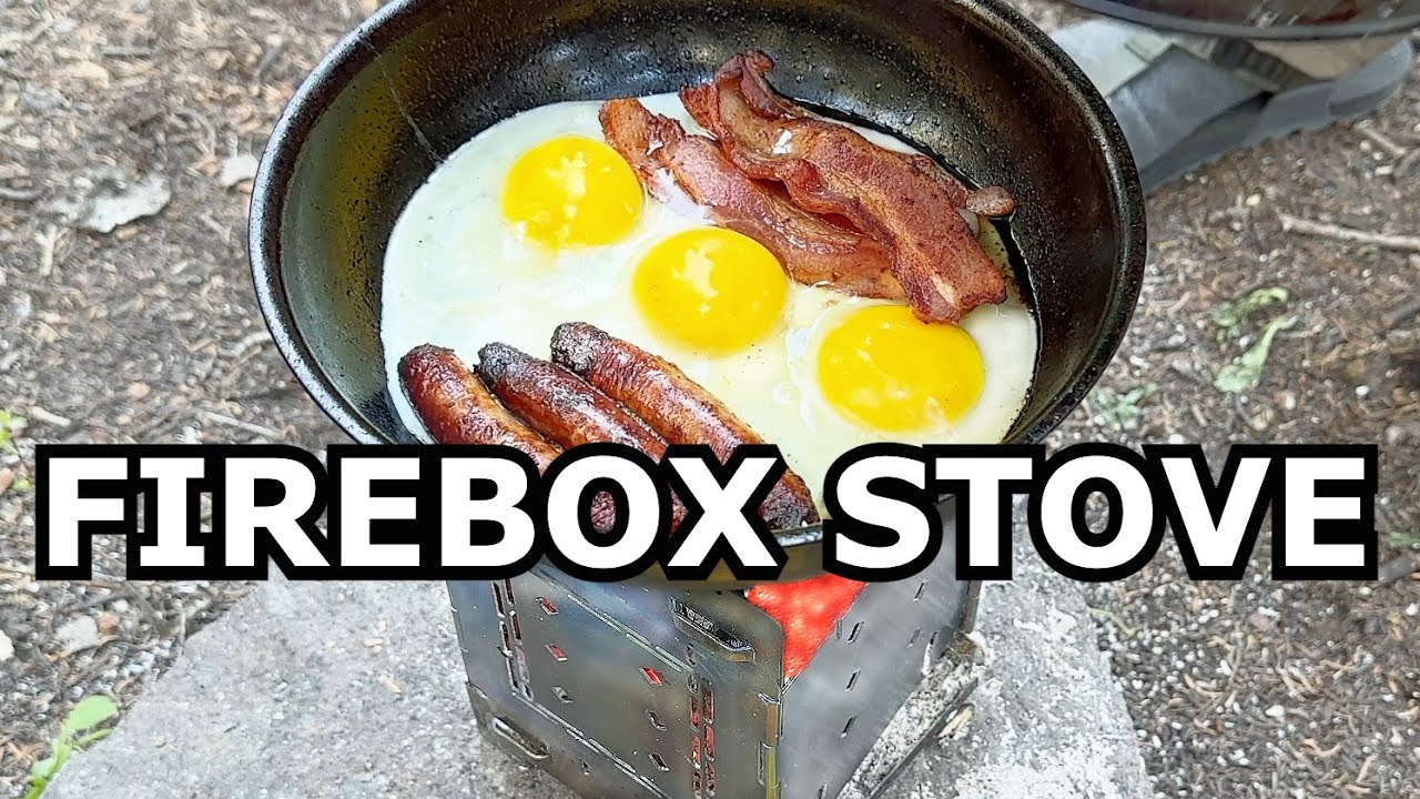 Bacon, Sausage & Eggs Classic Twig & Stick Fired Camping Stove Firebox