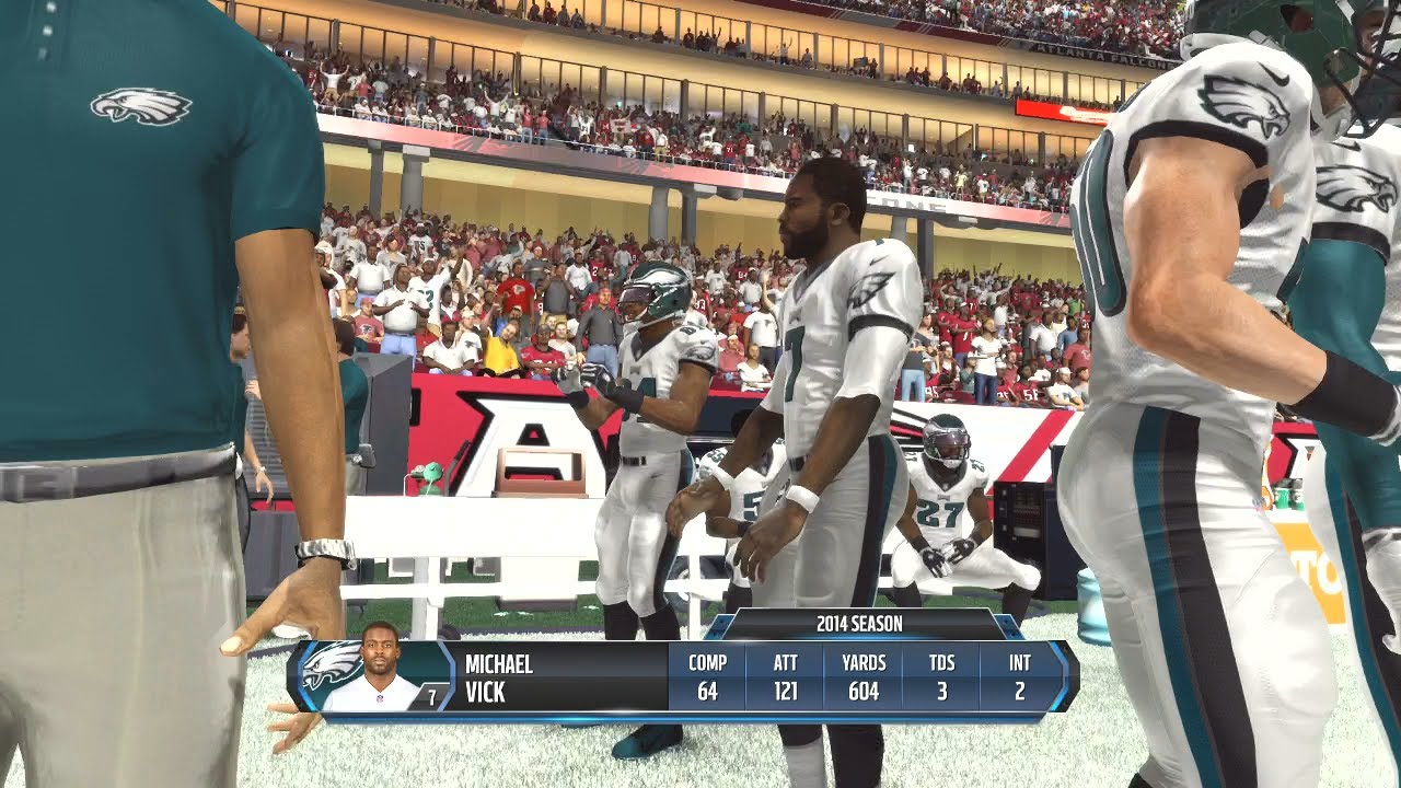 Madden NFL 16 - Philadelphia Eagles (Michael Vick) Vs Atlanta Falcons ...