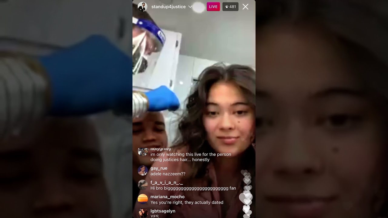 Justice Smith & Lukita Maxwell’s Instagram Live on 4/5/2021 (Part 2)