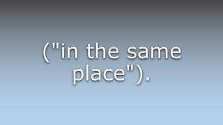 What Does Ibid Mean?