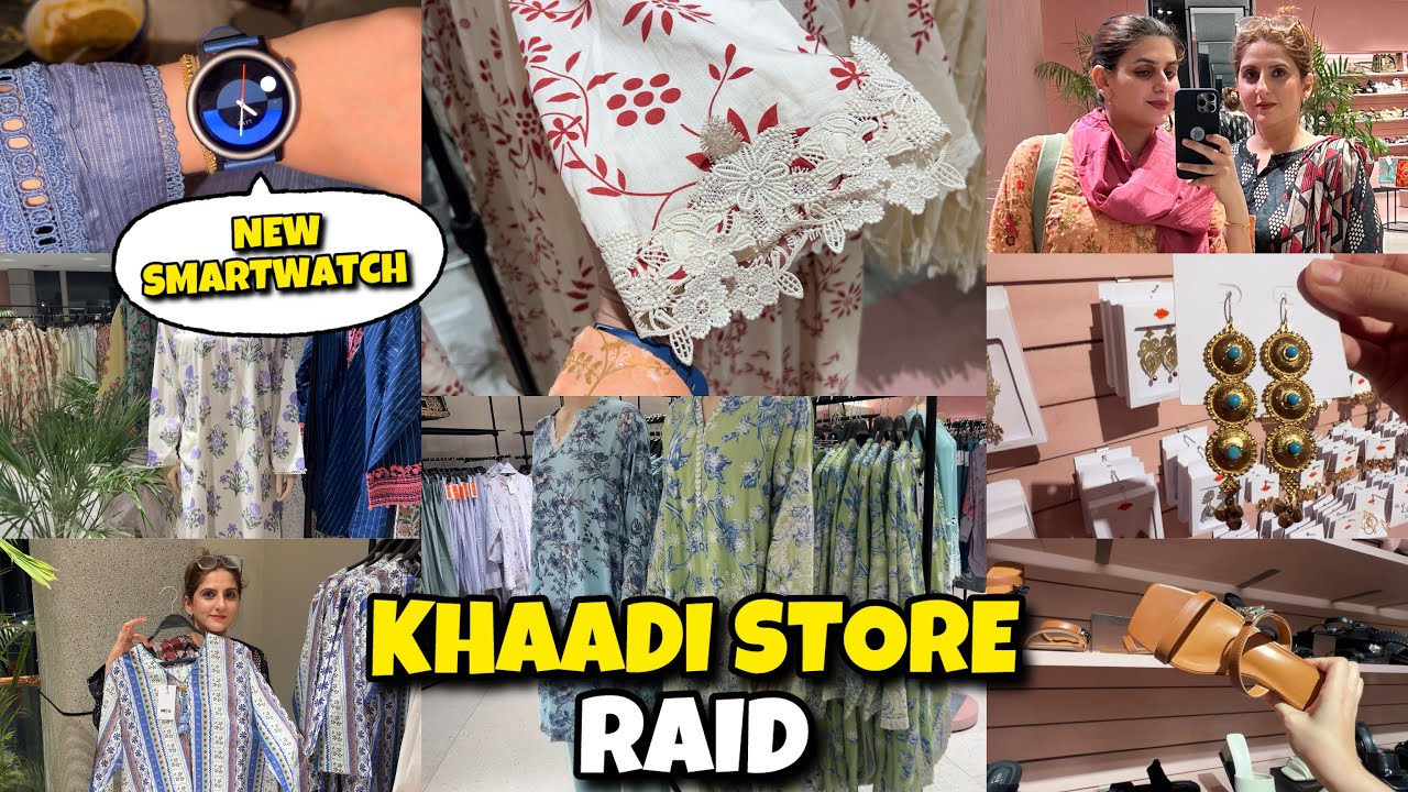 KHAADI STORE RAID WITH SISTER 😃| LATEST SUMMER COLLECTION 2025 HAUL 😳 + MY NEW SMARTWATCH GIFT 🎁