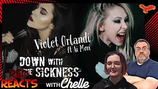 Red Reacts To Violet Orlandi | Down With The Sickness (ft Ai Mori) | With co-host Chelle