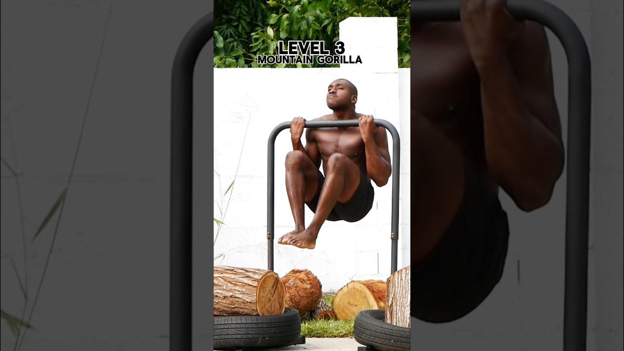 4 Levels of Pull-ups Progression on a Low Bar!  