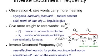 IR3.6 Inverse document frequency (idf)
