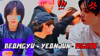 Beomgyu   Yeonjun= FIGHTS