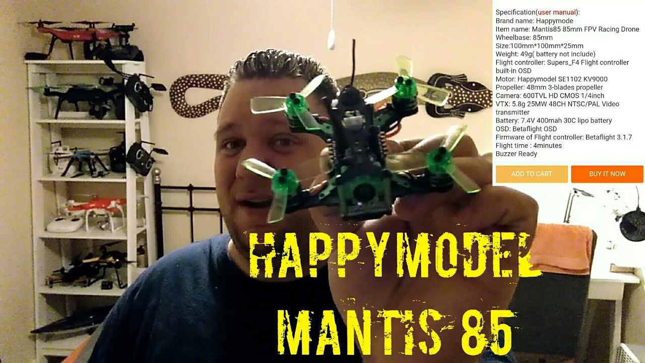 Happymodel Mantis 85 Brushless Race Quad BNF Review