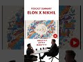 Musk's SHOCK AI Prediction | Elon musk X Nikhil Kamath Interview