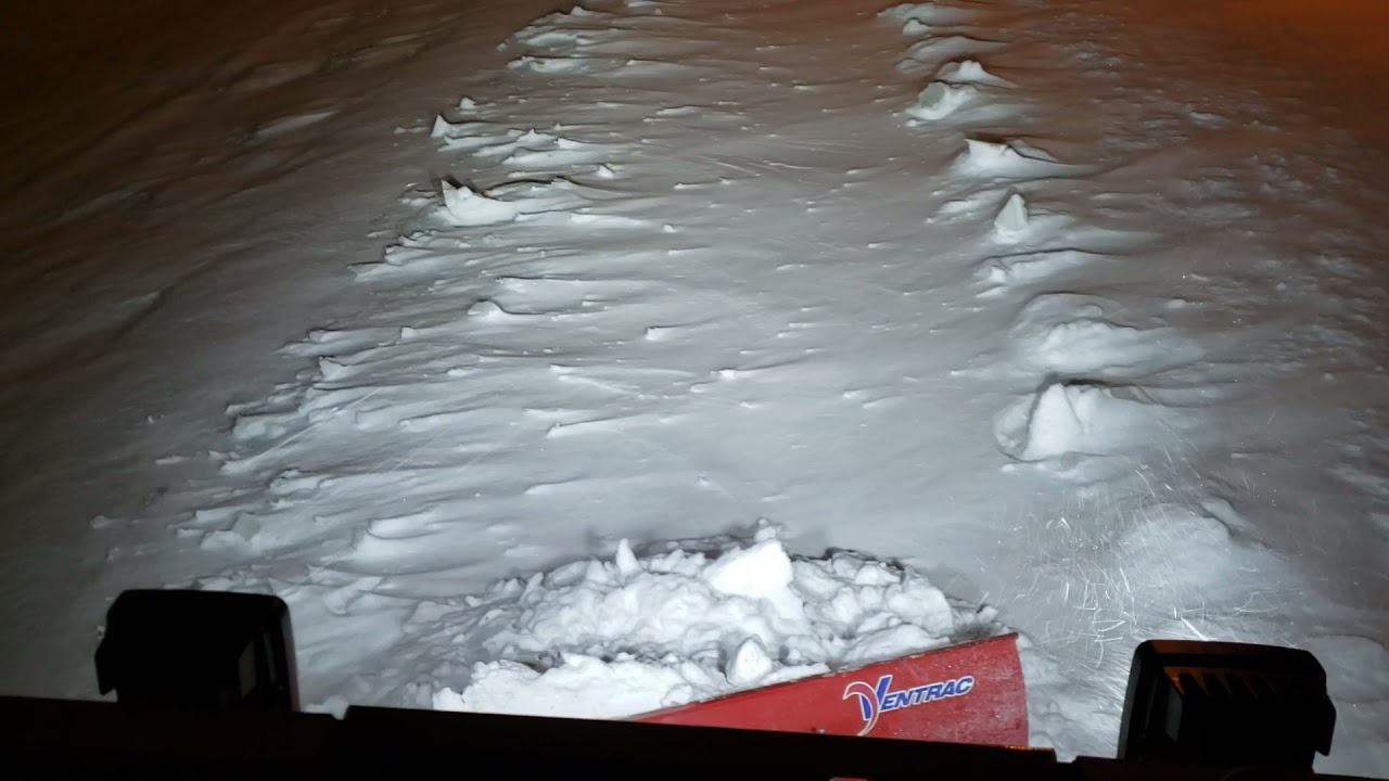 Ventrac SSV with blade, long city sidewalk 2020